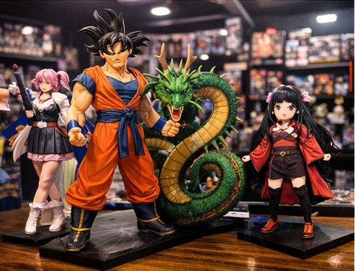 Figuras y coleccionables de anime (exhibición)