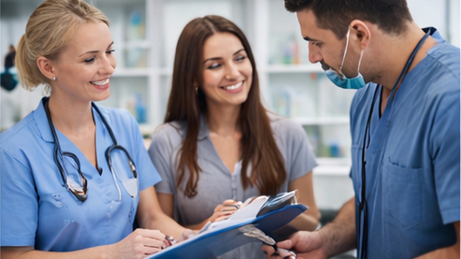 Recepción y área de consulta de la clínica veterinaria